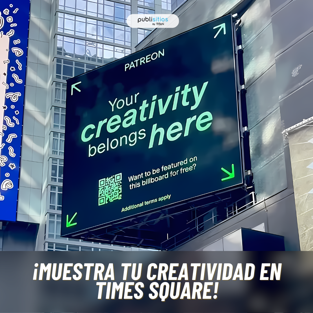 Muestra tu creatividad en Times Square ahora